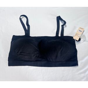 Truekind Black Bra 3XL Comfort Wireless Seamless Everyday Supportive Intimates
